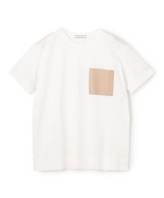 BEIGE， TORENIA / レザーポケットコットンクルーネックTシャツ