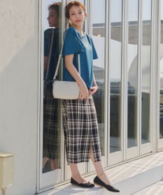 Tiaclasse 【洗える】カラミチェックスカート