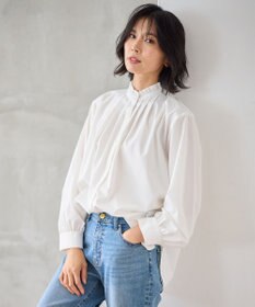 ANY スタンドネックブラウス