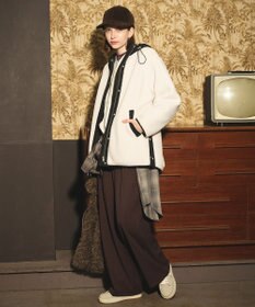 ANY L オンブレーチェックオーバーシャツ