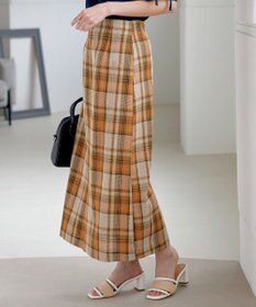 Tiaclasse 【洗える】カラミチェックスカート