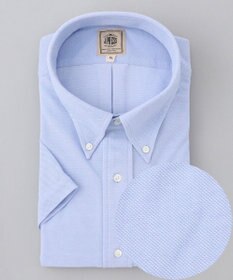 J.PRESS MEN 【KING SIZE】【J.PRESS OXFORD JERSEY】カノコインレイ パッチポケットシャツ / B.D.