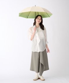 MOONBAT ハニカム断熱パラソル グラデーション長傘 晴雨兼用 日傘 一級遮光 UV 耐風