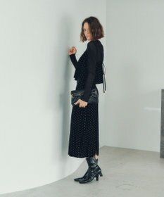 YECCA VECCA グリッタードットベロアオーバーキャミ