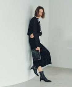 YECCA VECCA グリッタードットベロアオーバーキャミ