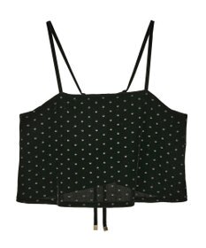 YECCA VECCA グリッタードットベロアオーバーキャミ