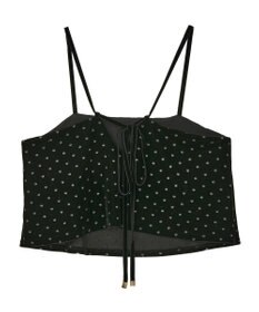 YECCA VECCA グリッタードットベロアオーバーキャミ