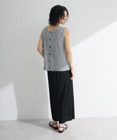 Green Parks 前後２ｗａｙ　ミックスカラーノースリーブニット