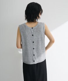 Green Parks 前後２ｗａｙ　ミックスカラーノースリーブニット