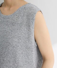 Green Parks 前後２ｗａｙ　ミックスカラーノースリーブニット