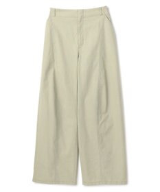 BEIGE， PREHNA / コットンツイル カービーシームワイドパンツ