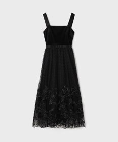 GRACE CONTINENTAL ドットフラワーembドレス