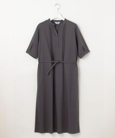 J.PRESS LADIES L 【接触冷感・洗える】プレーティングジャージー ワンピース
