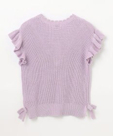 ANY KIDS ハート ケーブル ニット ベスト