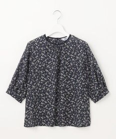J.PRESS LADIES 【洗える】 スパンローンフラワー ボリュームスリーブ ブラウス