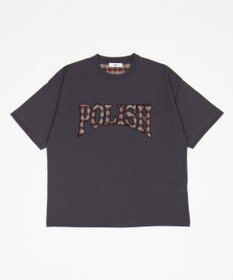 WEGO 【ユニセックス着用ITEM】チェックディテールロゴT（SS）