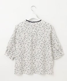 J.PRESS LADIES 【洗える】 スパンローンフラワー ボリュームスリーブ ブラウス