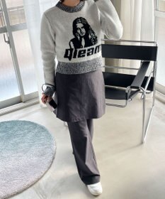 WEGO フラッフィーグラフィックちびニット