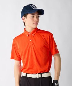 FILA GOLF／marie claire 【FILA GOLF】メッシュ加工ロゴ半袖ポロシャツ