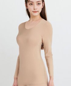 WACOAL あったかインナー 【ふんわりあったか】 8分袖 長袖 ネック浅め 天綿オーガニックを使用 あたたかい ムレにくい しなやかでやわらかい レディース CLD311 /ワコール