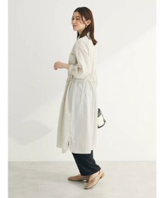 Green Parks ミディ丈ドロストシャツワンピース