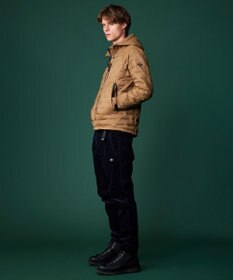 JOSEPH ABBOUD MOUNTAIN 【ストレッチ/撥水/軽量/パッカブル/ライナードッキング対応】2WAYストレッチ ダウン パーカー