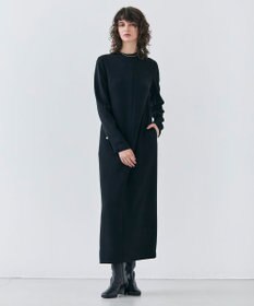 BEIGE， 【洗える】KALMIA / クルーネックIラインロングドレス