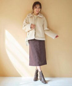 Feroux リバーシブル ムートンボアコート