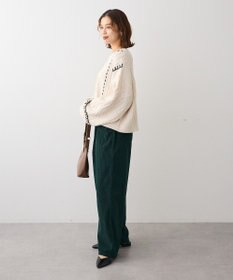 Green Parks ・ＥＬＥＮＣＡＲＥ　ＤＵＥ　ハンドステッチケーブルニッ