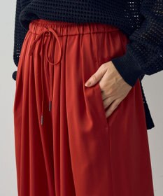 YECCA VECCA サテンタックワイドパンツ