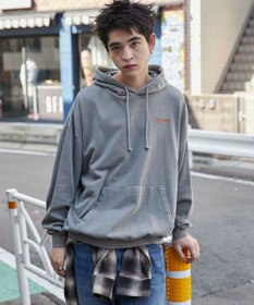 WEGO 【ユニセックス着用ITEM】ピグメントグラフィックプルパーカー