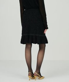 GRACE CONTINENTAL ツイードフレアニットスカート