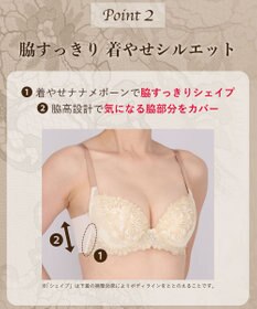 Wing ブラジャー バストを高い位置でキープ 谷間メイク 着やせシルエット 【8000シリーズ】 Gカップまで対応 大きいサイズ PB8000 ウイング／ワコール