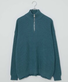 WEGO オーバーフィットハーフジッププルオーバー