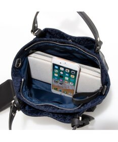 Y'SACCS モノグラム×リサイクルレザー 2WAYミニマムトート