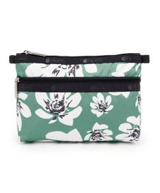 LeSportsac COSMETIC CLUTCH/トロピカルガーデングリーン