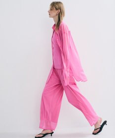 uncrave トリコットシフォン ロングシャツ