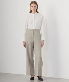 ICB 【CLASSY.1月号掲載・洗える】 クリーンブロード ボウタイブラウス