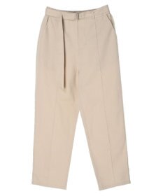 Green Parks 綿麻混バックルベルト付テーパードパンツ