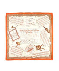 伝統横濱スカーフ】モーツァルト 小判 シルクツイル スカーフ / Marca