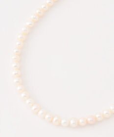 自由区 セミラウンドパールショート ネックレス