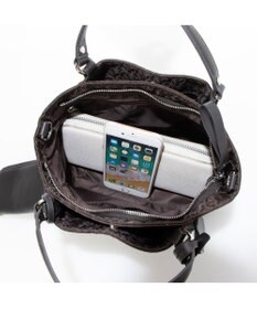 Y'SACCS モノグラム×リサイクルレザー 2WAYミニマムトート