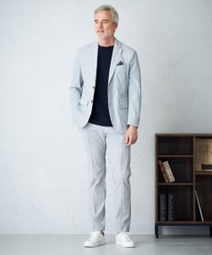 JOSEPH ABBOUD 【キングサイズ・オーガニックコットン使用】JOE COTTONサッカークルーネックTシャツ