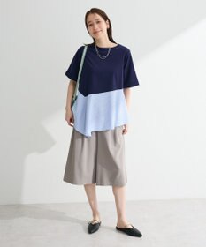 Green Parks 華やぎカットソー（アシメヘム）
