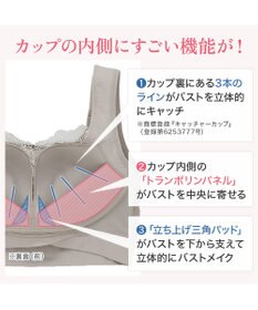 BRADELIS New York 【BRADELIS NewYork peace】ハートのキャッチャーカップで格上げフィットブラ23 ノンワイヤーでラクなのにしっかり美胸シルエット