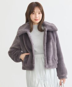 earth music&ecology ファーショートコート