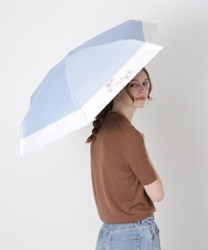 MOONBAT 【WEB限定/遮光率100%】晴雨兼用折りたたみ日傘 ポール&ジョー(PAUL & JOE ACCESSOIRES)クリザンテーム/バイカラー 雨の日OK 遮熱 簡単開閉 UV 晴雨兼用