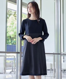 Tiaclasse 【洗える】チェックコンビエンパイアワンピース