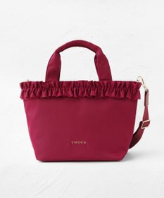 TOCCA 【ショルダー取り外し可能】FRILL GARLAND NYLONTOTE  トートバッグ