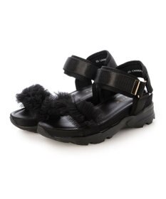 MODE ET JACOMO <carino>チュール付スポーツサンダル